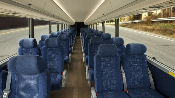 Interior of Charter Bus Company Eau Claire's 15 Passenger Minibus in Eau Claire