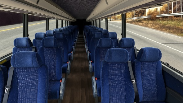 Interior of Charter Bus Company Eau Claire's 18 Passenger Minibus in Eau Claire