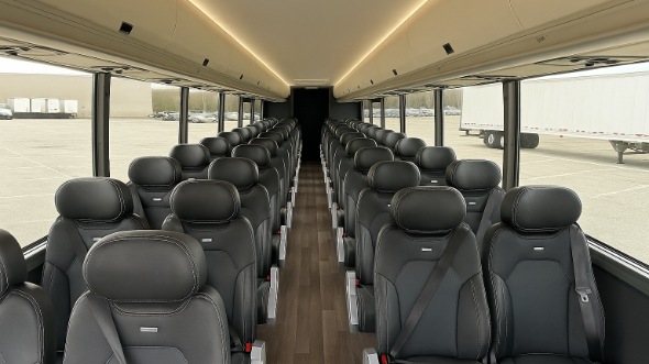 Interior of Charter Bus Company Eau Claire's 20 Passenger Mini bus in Eau Claire