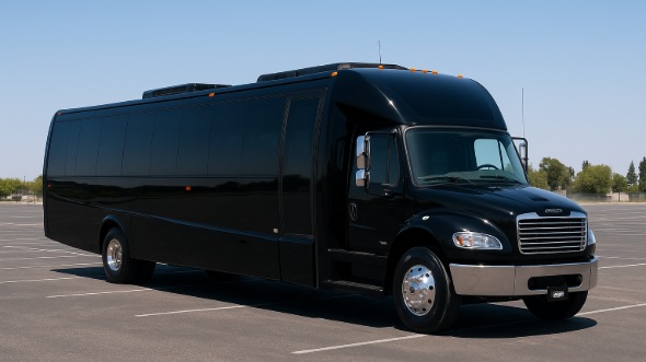 Exterior of Charter Bus Company Eau Claire's 25 Passenger Mini bus in Eau Claire
