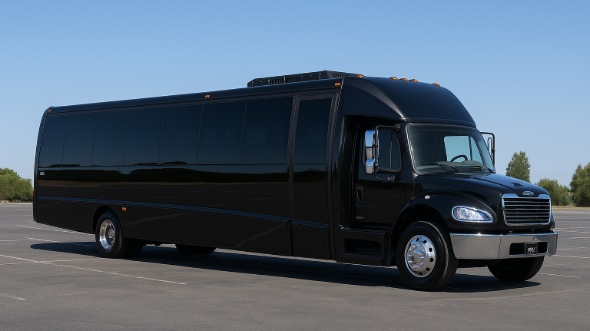 Exterior of Charter Bus Company Eau Claire's 35 Passenger Minibus in Eau Claire