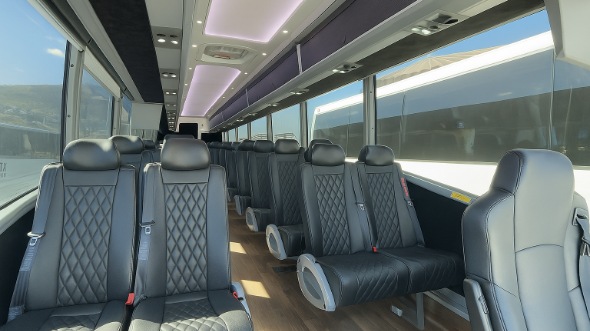 eau claire 15 passenger minibus inside