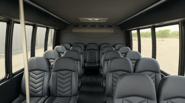 eau claire 18 passenger minibus inside