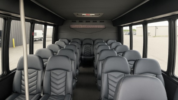 eau claire 20 passenger minibus inside