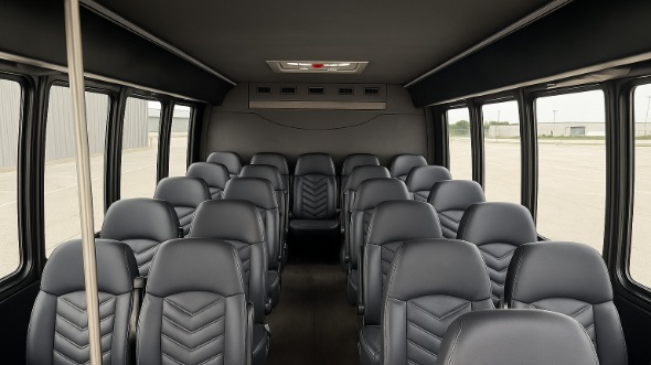 eau claire 25 passenger minibus inside