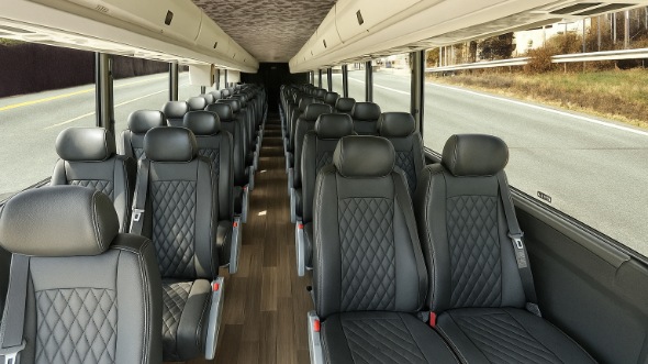 eau claire 30 passenger minibus inside