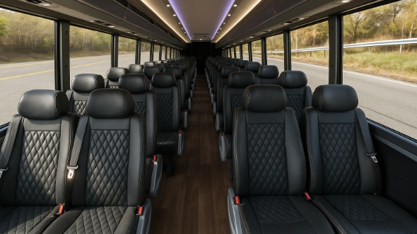 eau claire 35 passenger minibus inside