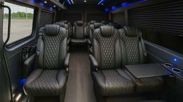eau claire sprinter van with driver inside
