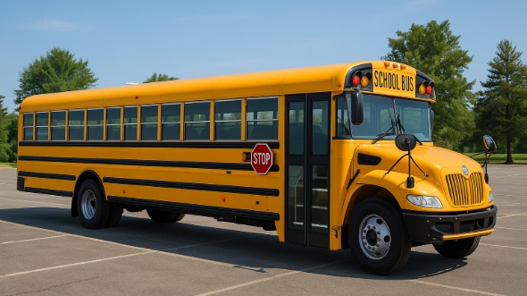 Exterior of Charter Bus Company Eau Claire's School Bus in Eau Claire