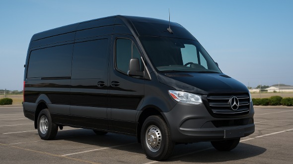 Exterior of Charter Bus Company Eau Claire's Sprinter Limo in Eau Claire